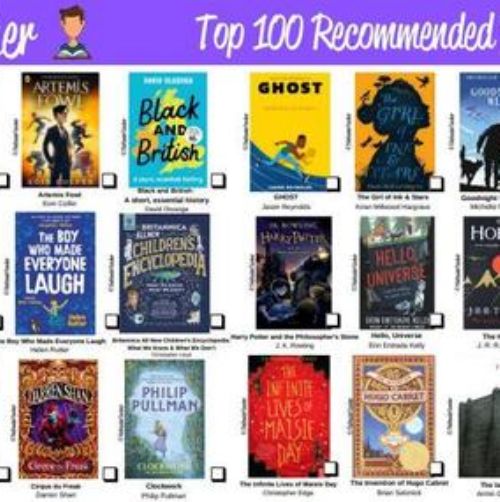 The Reader Teacher Top 100 Recommended Reads for each year group